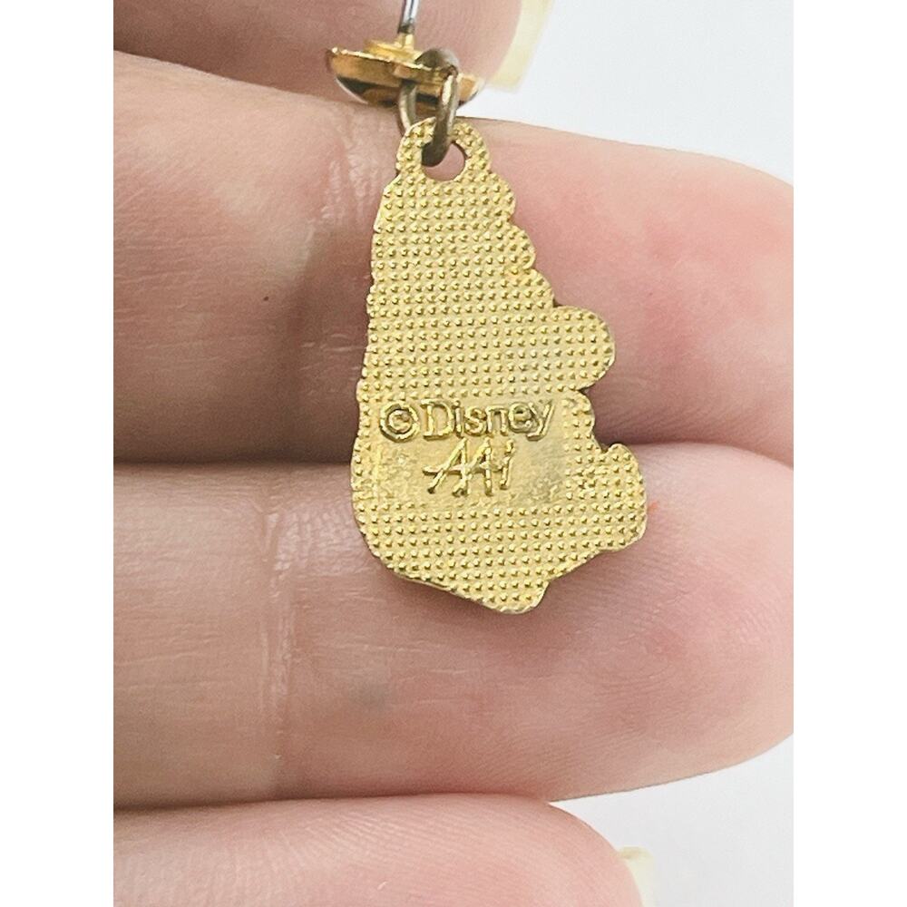 Vintage Winnie the Pooh Dangle Earrings Sitting Pooh w/Honey Pot Enamel Disney - Picture 11 of 14